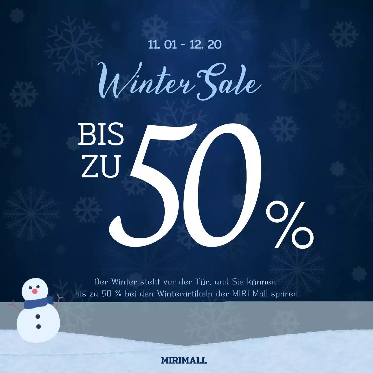 Navy Blue Modern Winter Sale