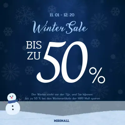 Navy Blue Modern Winter Sale