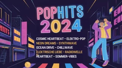 Regenbogen Retro-Musik-Wiedergabeliste