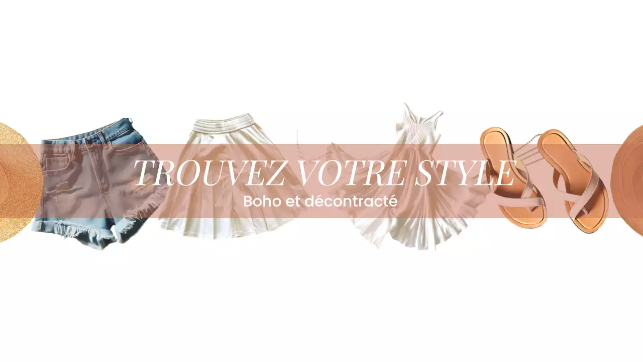 Beige Boho Fashion YouTube Channel Art