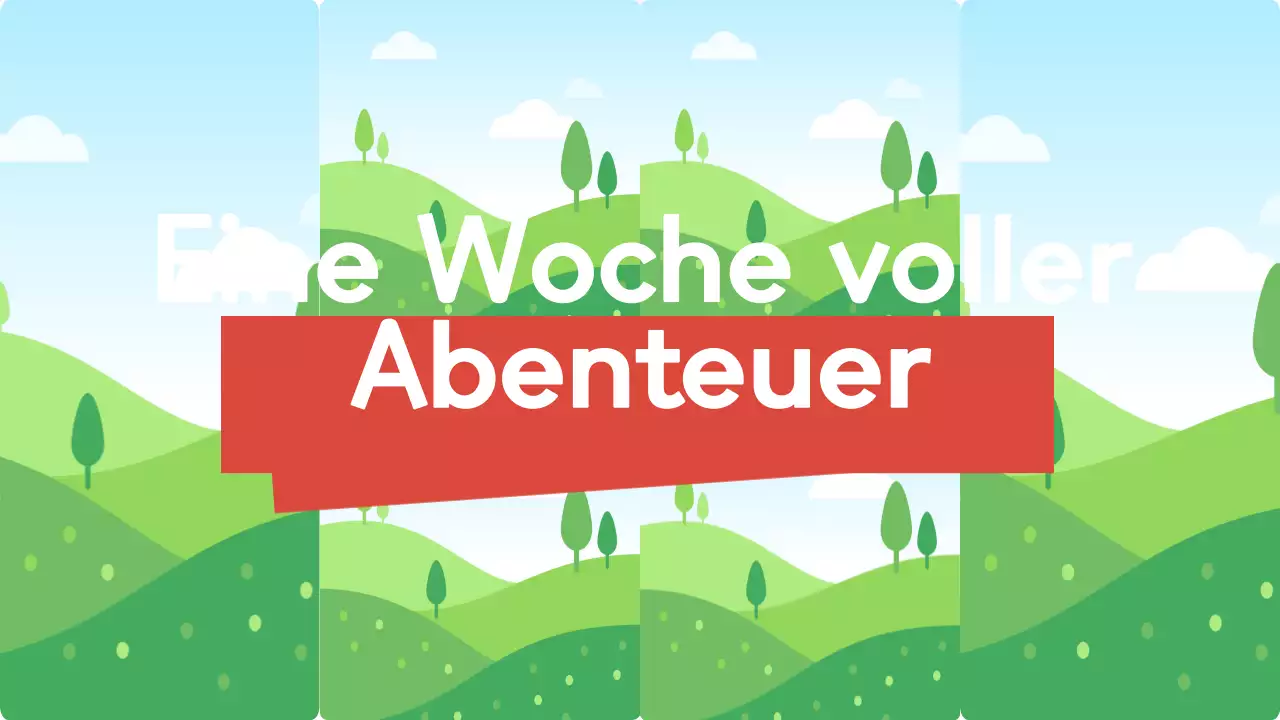 orange blau grün reisen vlog modernen Stil