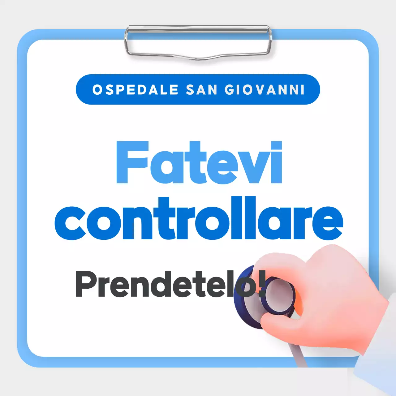 Certificato di buona salute blu