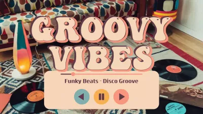 playlist de musique rétro orange