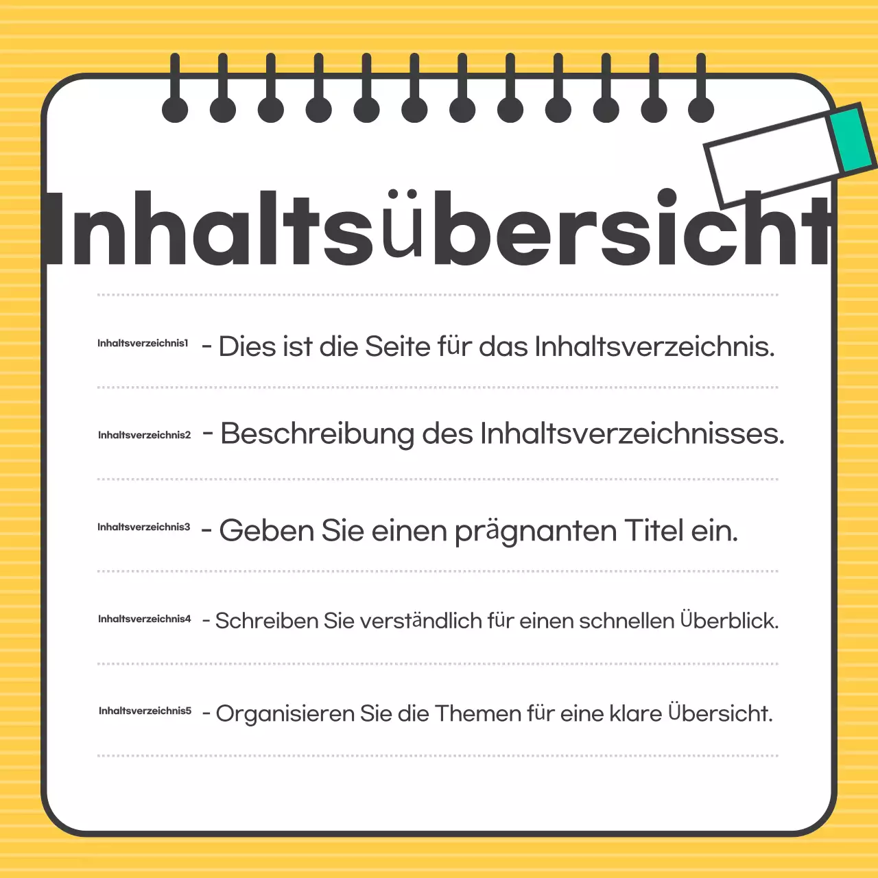 Gelb Einfaches Design erklärt