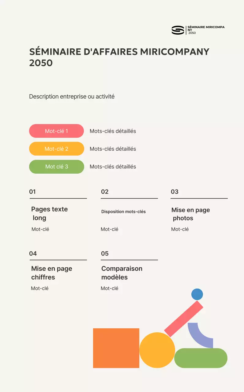 Guide du séminaire moderne beige