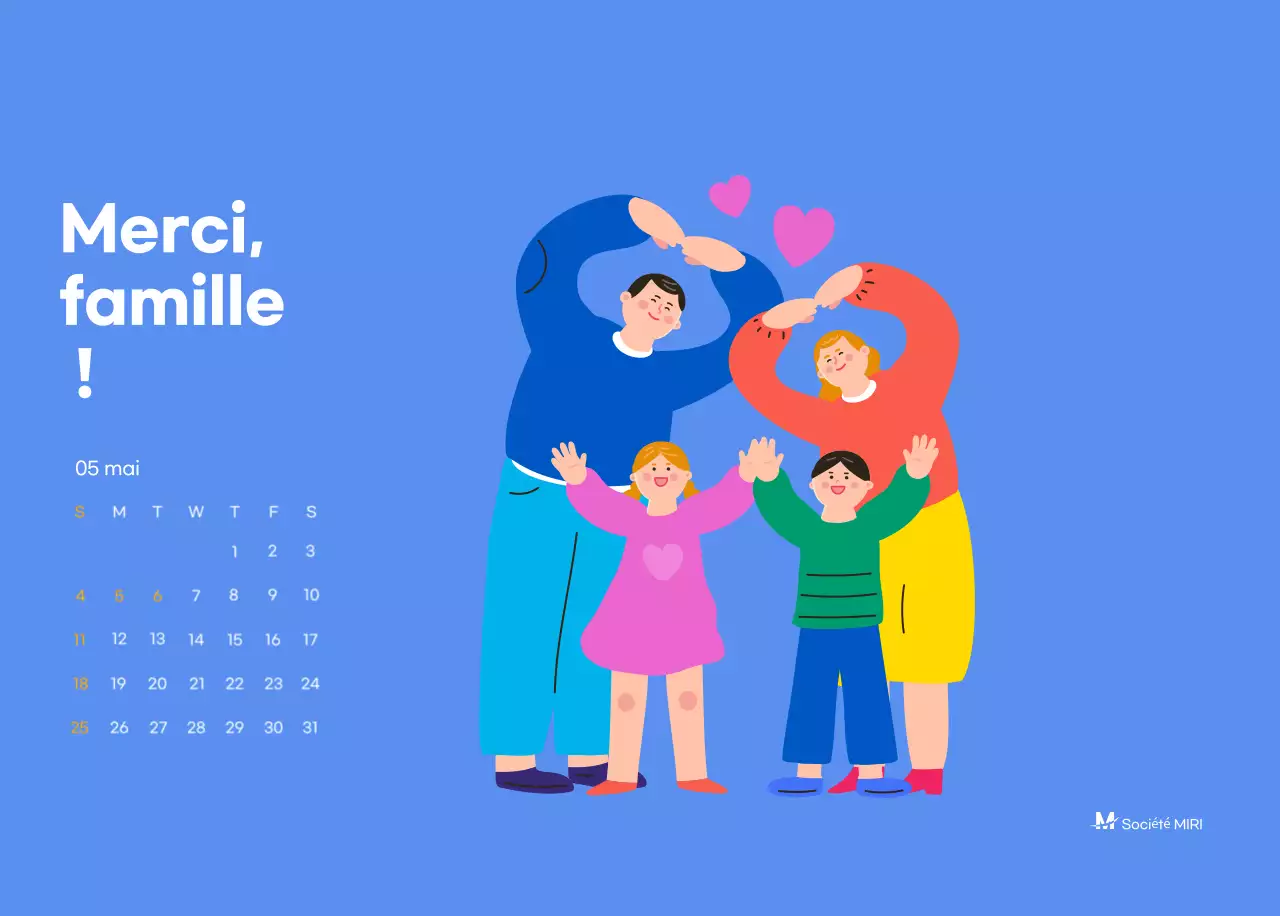 Calendrier de motivation avec des illustrations énergiques et des citations positives sur un fond bleu clair