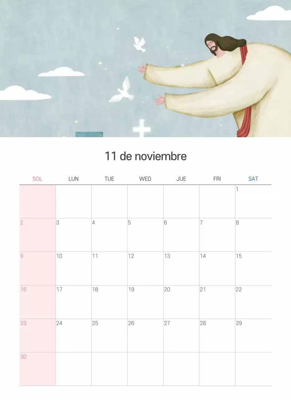 Pastel limpio ilustración iglesia