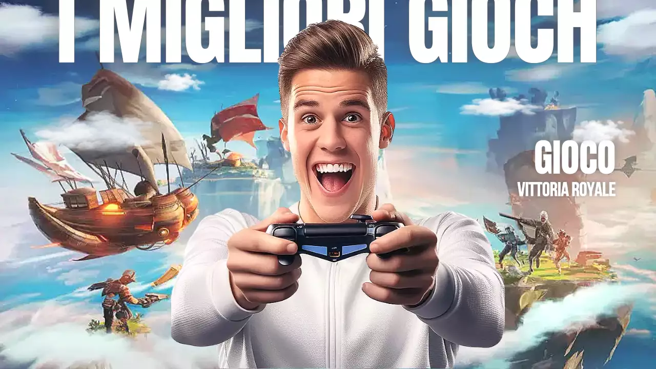 Pubblicità di gioco moderna blu