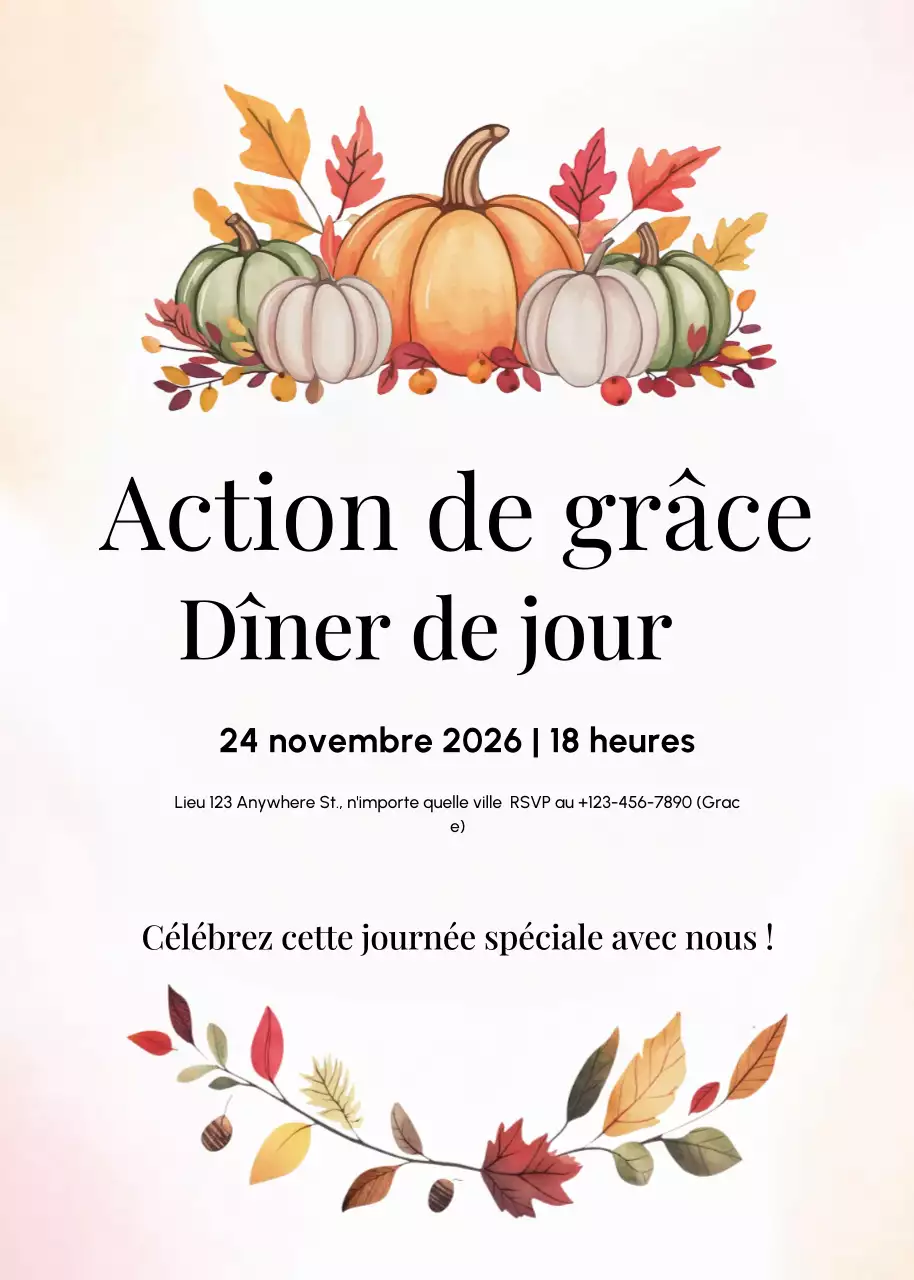 invitation à dîner rustique beige