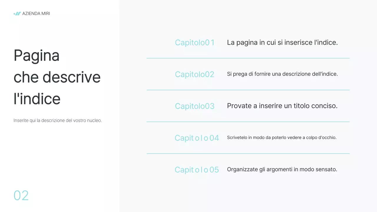 Moderna relazione aziendale in grigio e azzurro