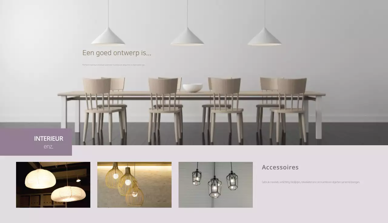 Beige minimalistische interieurkalender