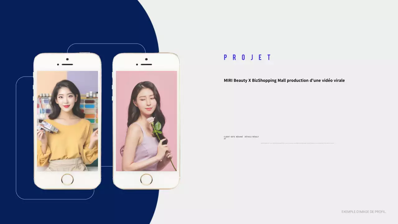 Publicité pour la musique moderne bleu marine