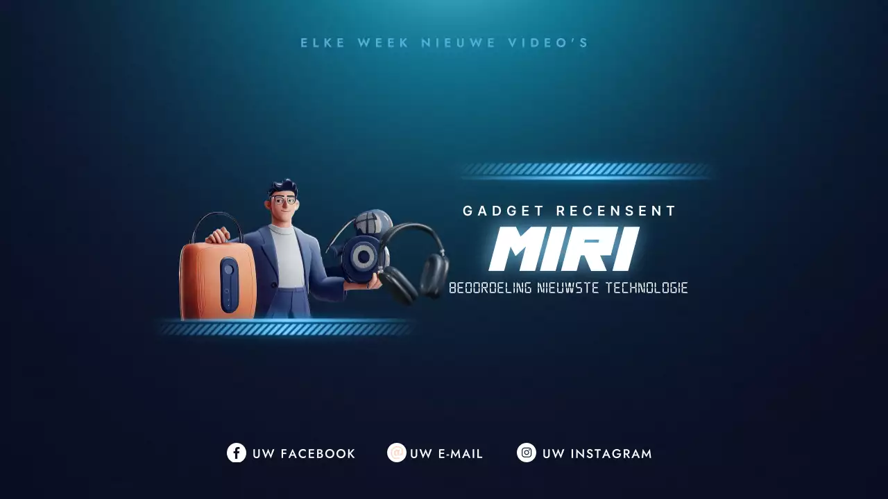 Blue Modern Technology Promotie