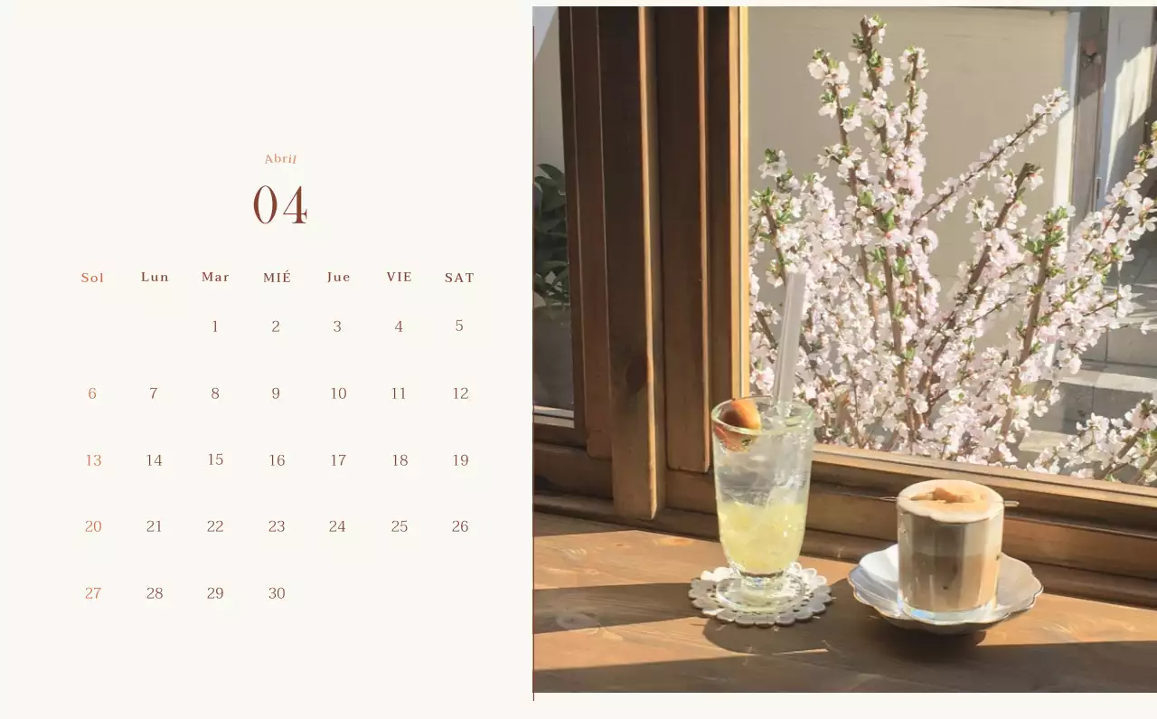 Promover Beige Vintage Cafe