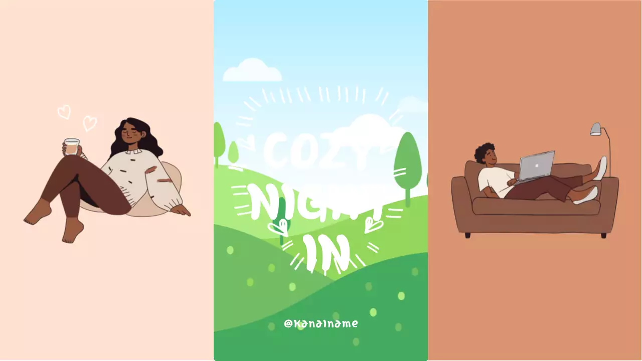 beige gemütliche Nacht in Vlog