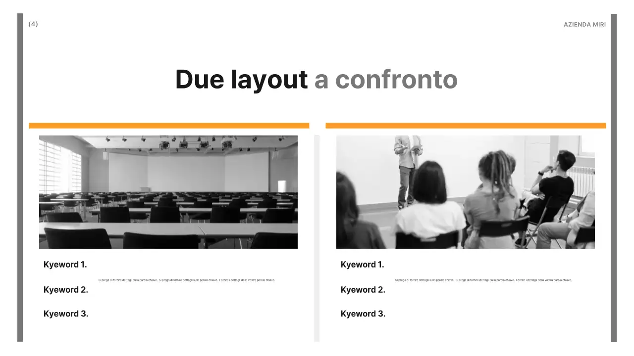 Un semplice rapporto di lavoro in giallo e grigio