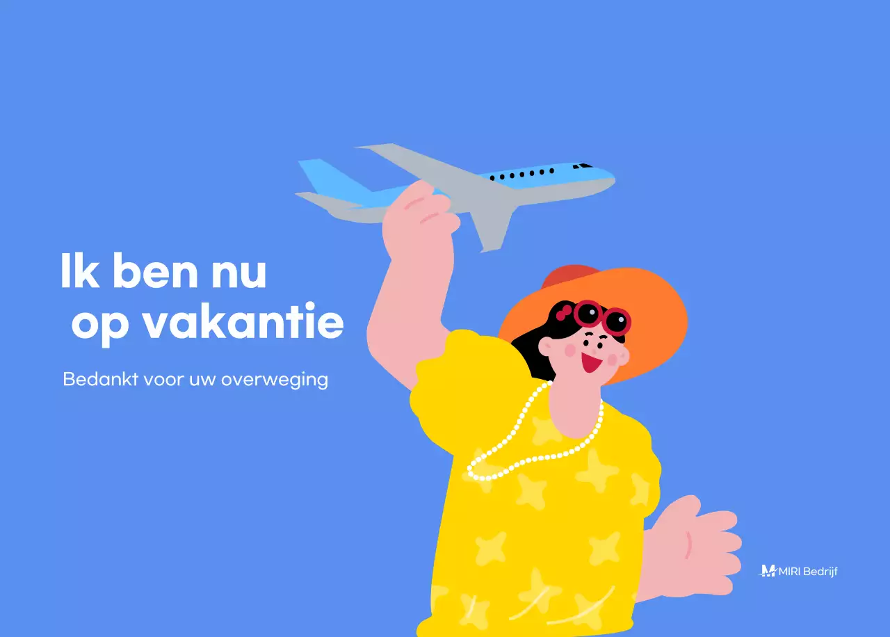 Motiverende kalender met energieke illustraties en positieve citaten op een lichtblauwe achtergrond