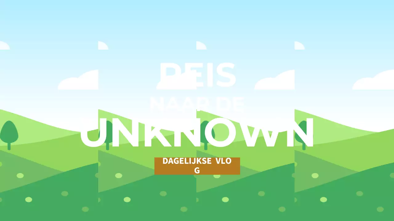 groen geel reizen vlog moderne stijl