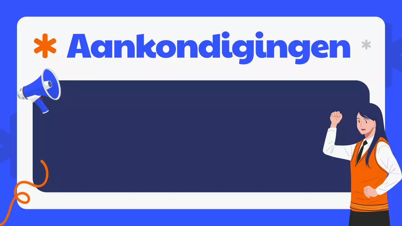 Presentatie Blauwe Moderne Klasagenda Planner