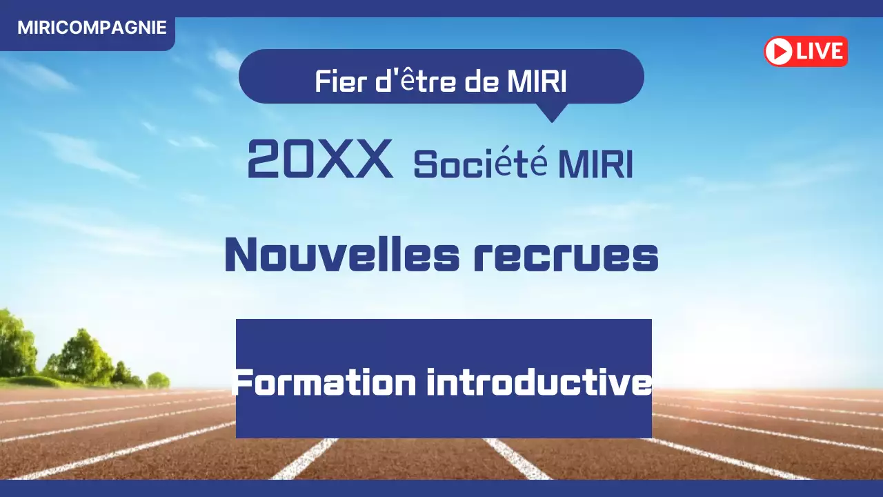 Recrutement de stagiaires Blue Modern