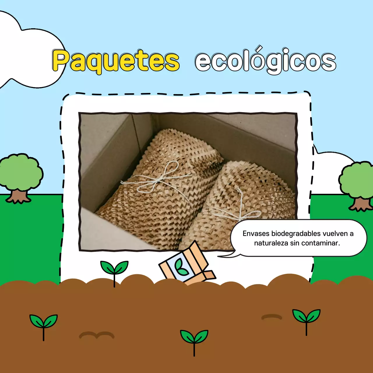 Promover el reto vital verde y azul claro