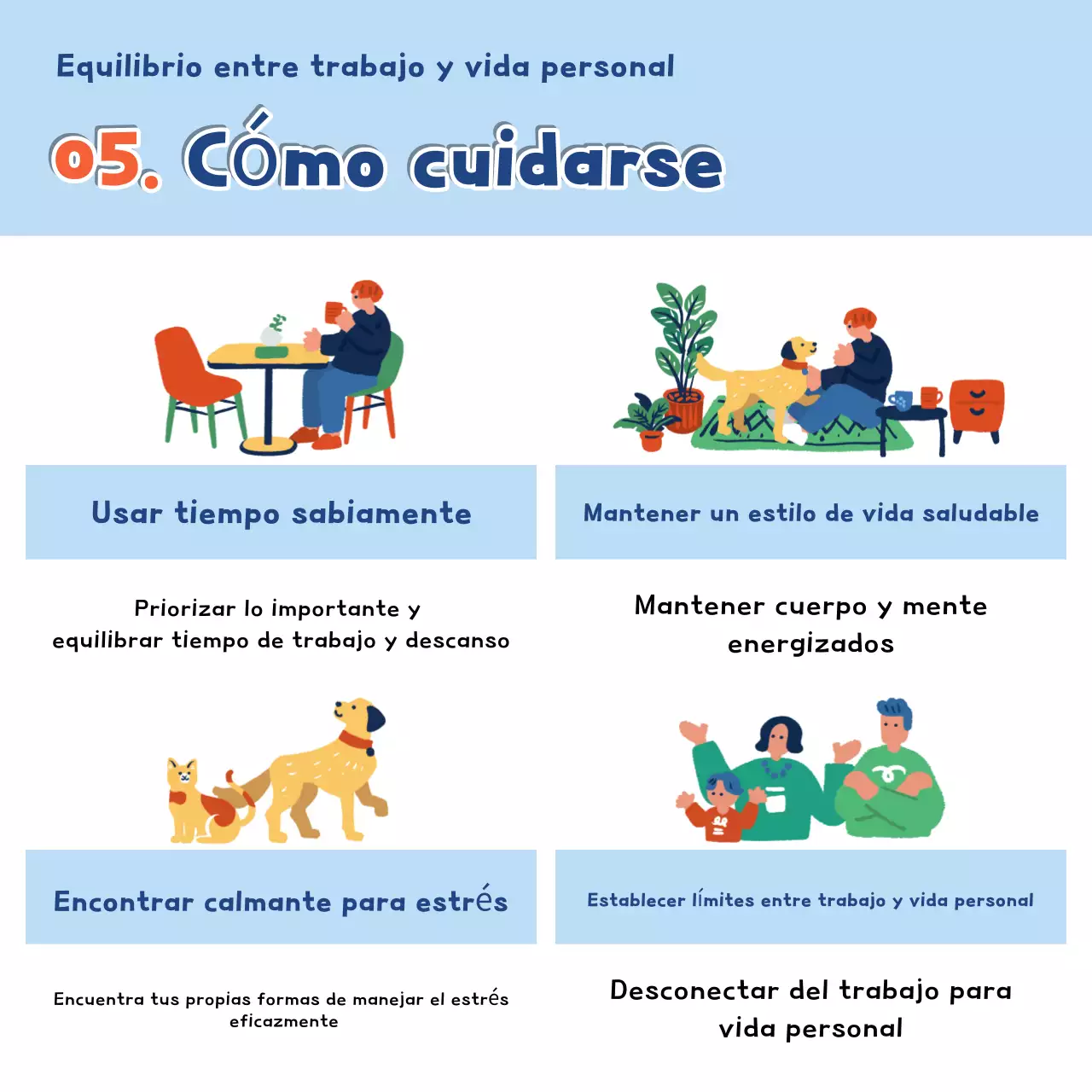 Un lugar de trabajo moderno en azul claro comunica crecimiento