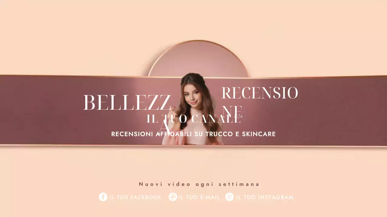 Annuncio di bellezza elegante beige