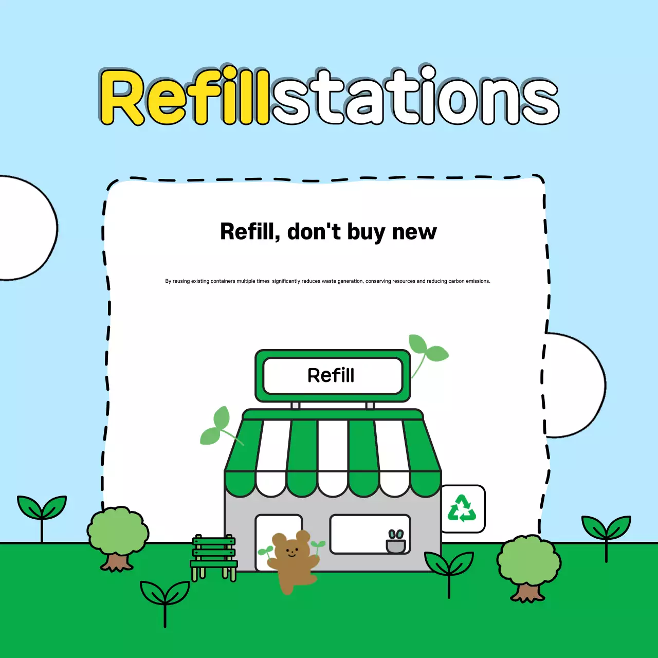 Guia Ecológico Minimal Verde Carrossel Instagram