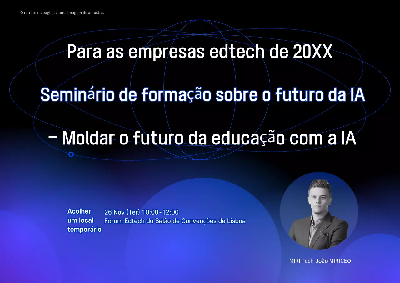 Promover seminários de formação modernos e azuis