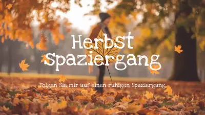 orange Herbstspaziergang vlog