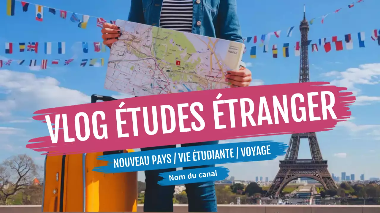 rose bleu études à l'étranger vlog style moderne