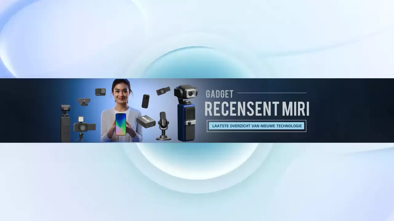 Blue Modern Gadget Review Aankondiging