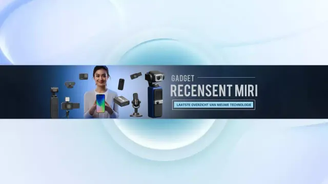 Blue Modern Gadget Review Aankondiging