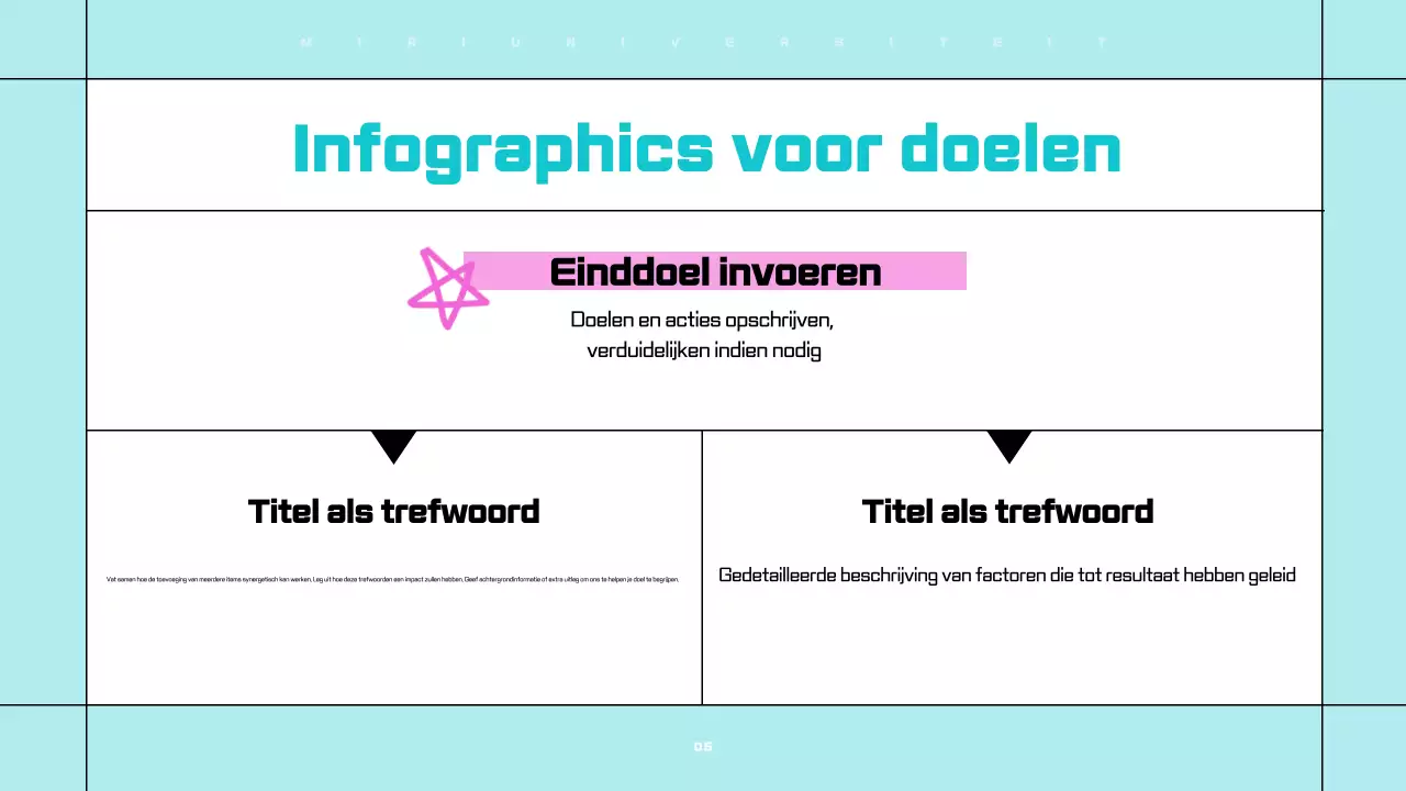 Strakke, eenvoudig te bewerken presentaties in wit en lichtblauw