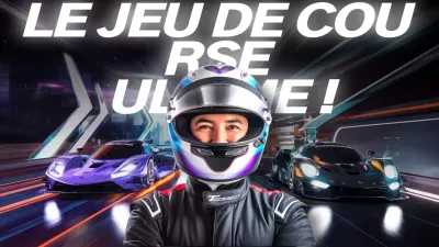 Annonce de course moderne noire