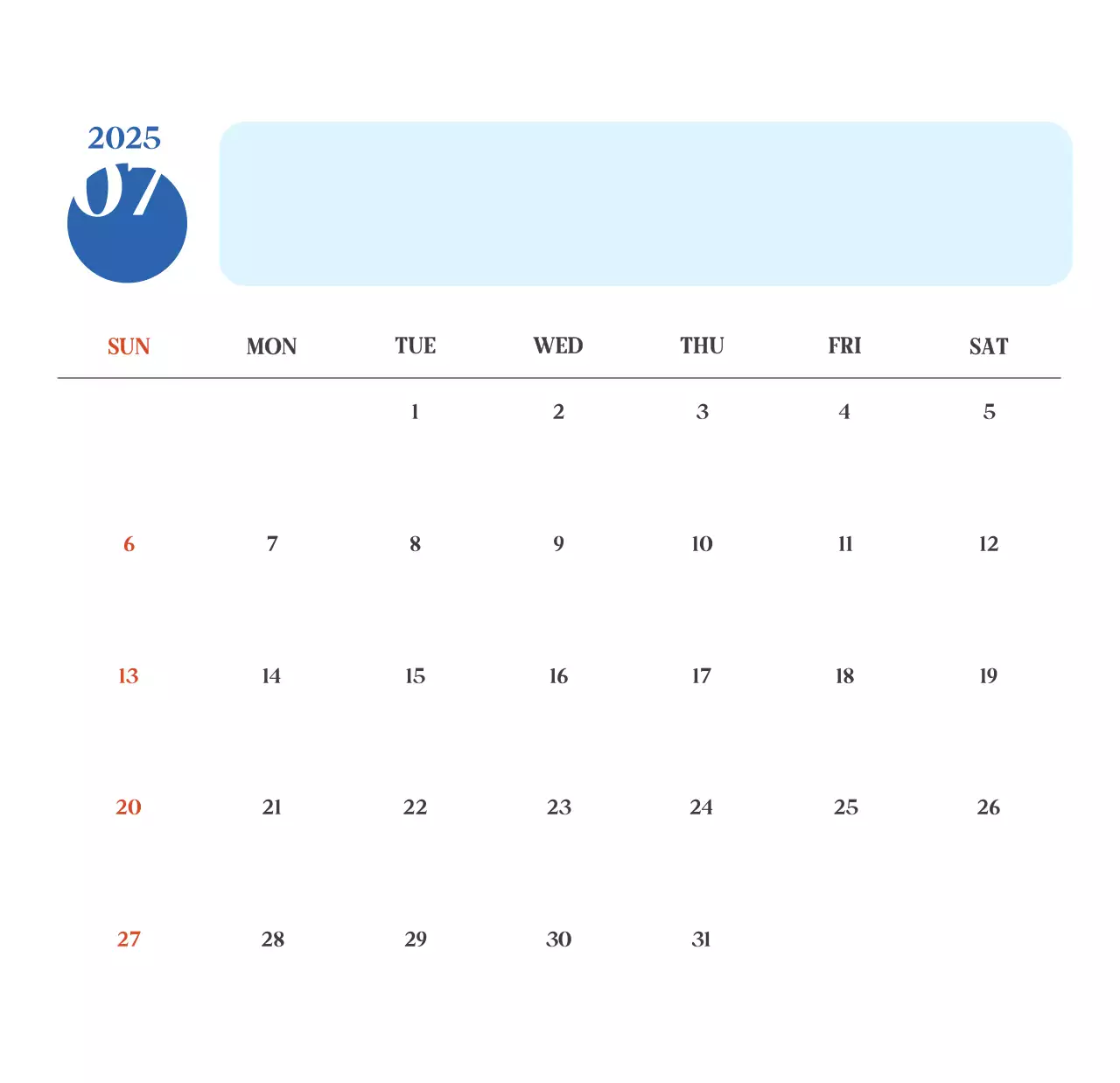 Kalender Rumah Sakit Modern Biru