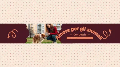 Guida animali domestici rustici marroni