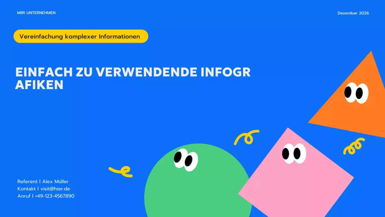 blaue moderne Infografik Leitfaden