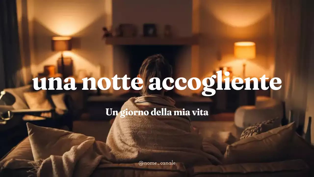 arancio marrone notte accogliente in stile moderno vlog