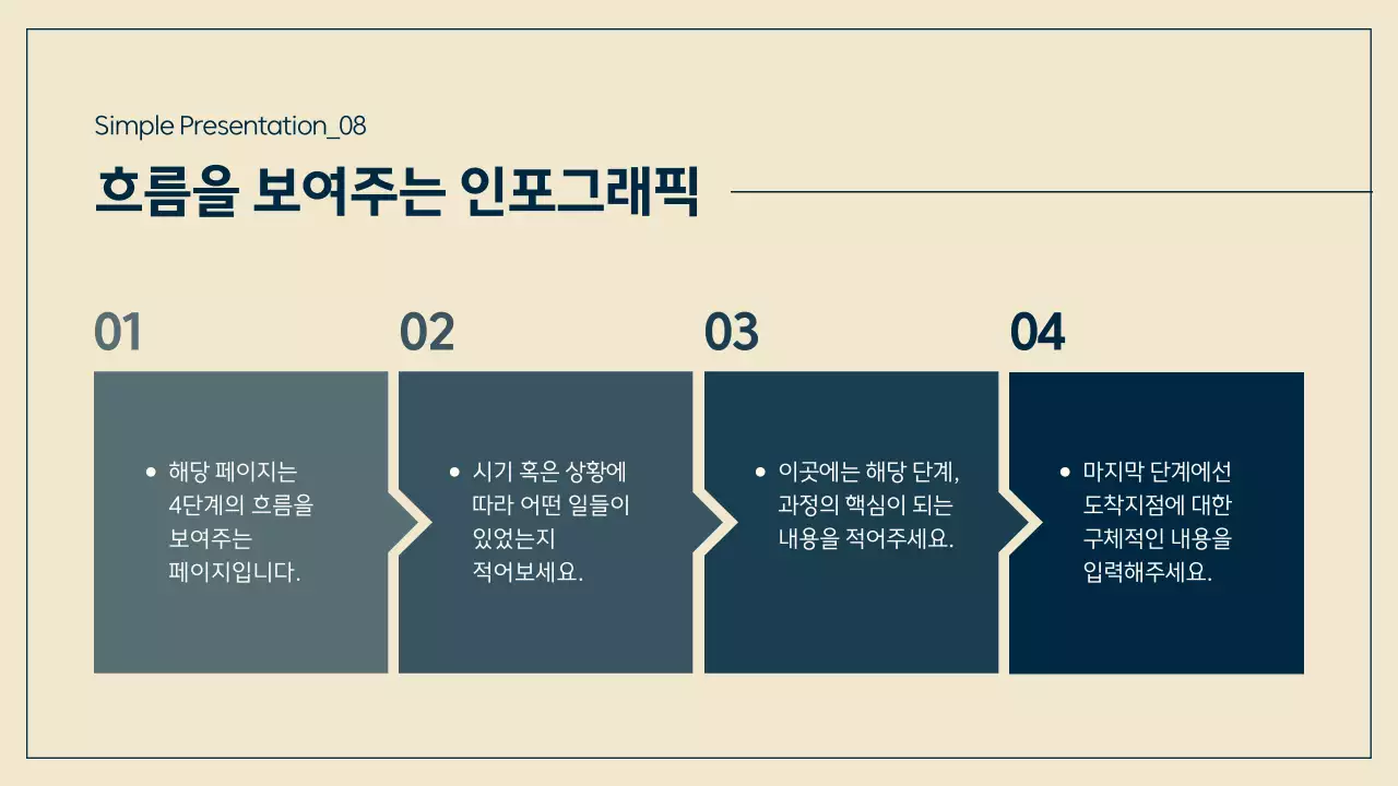 베이지 심플 프레젠테이션 설명