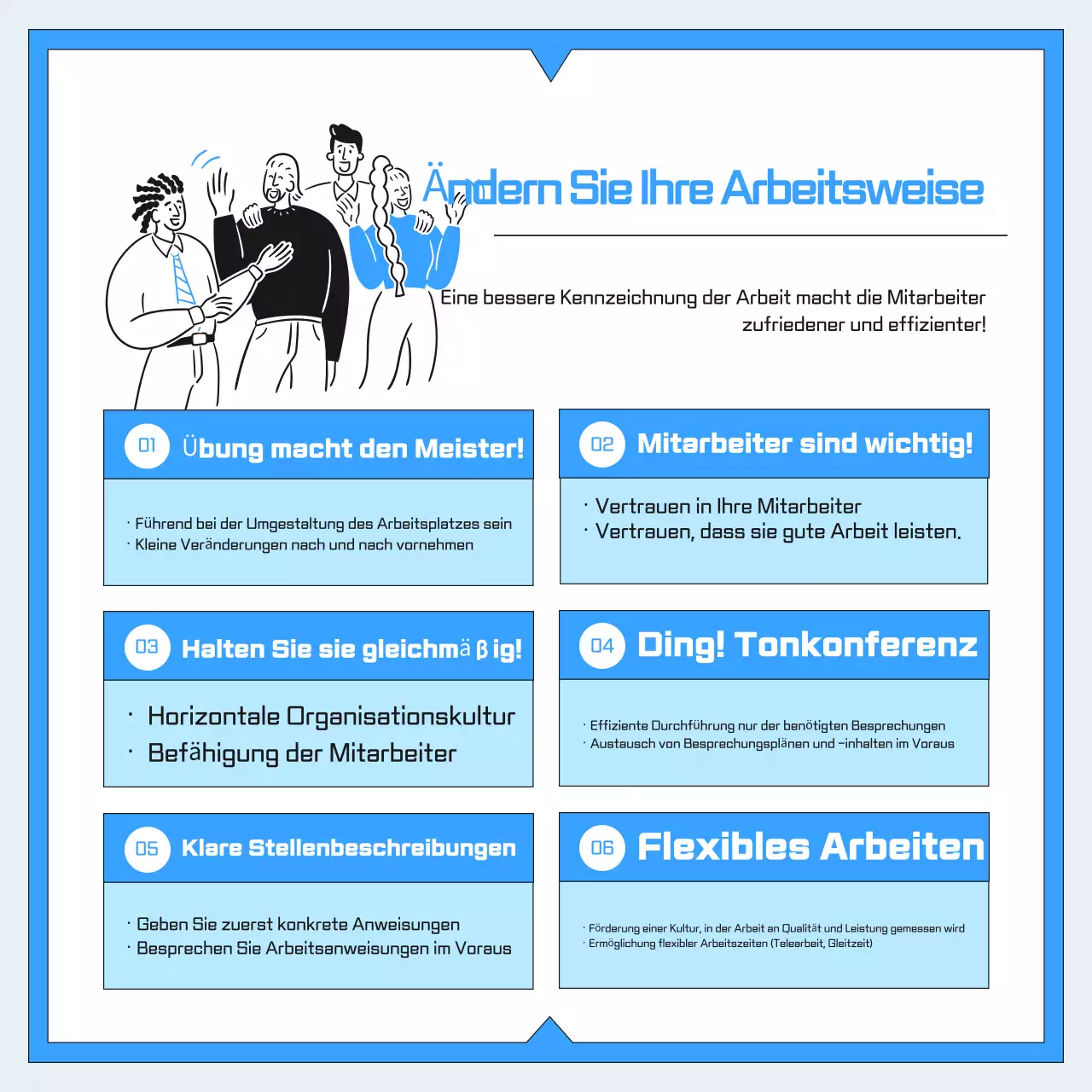 Blue Modern Workplace Culture Leitfaden