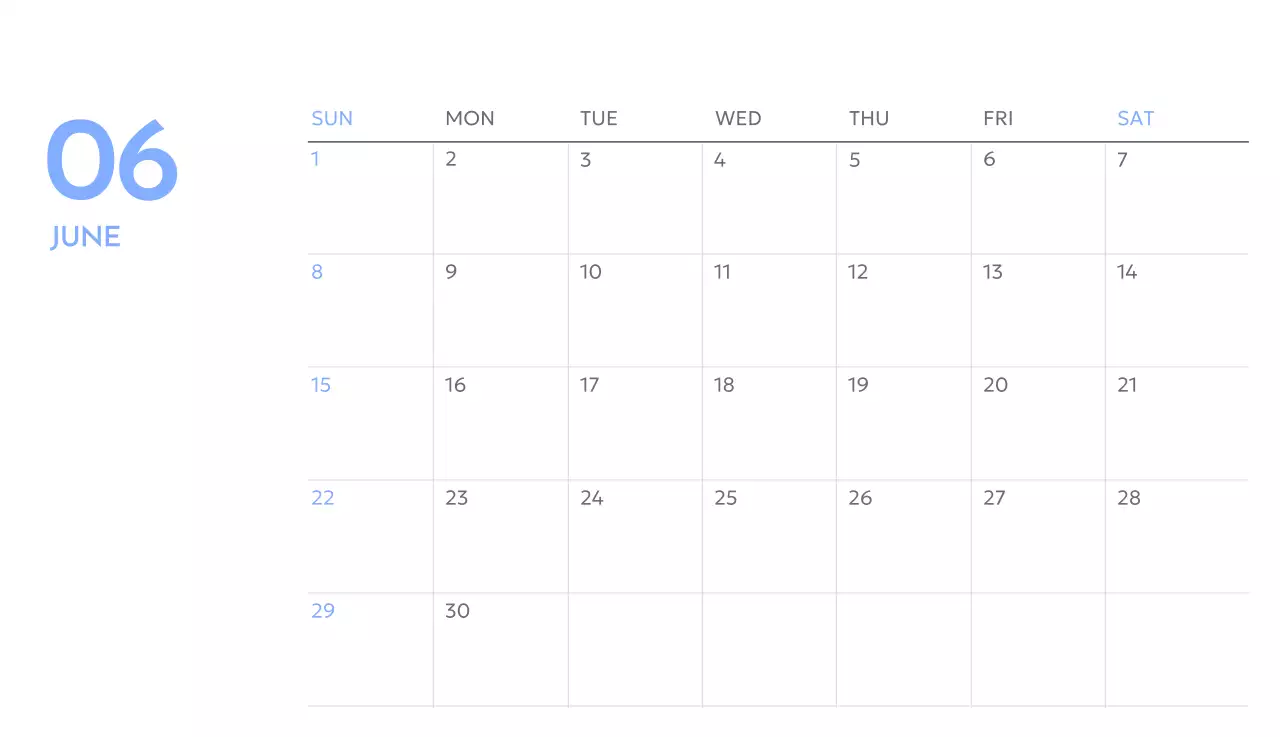 青色が映えるフォトゴールトラッカーカレンダー
