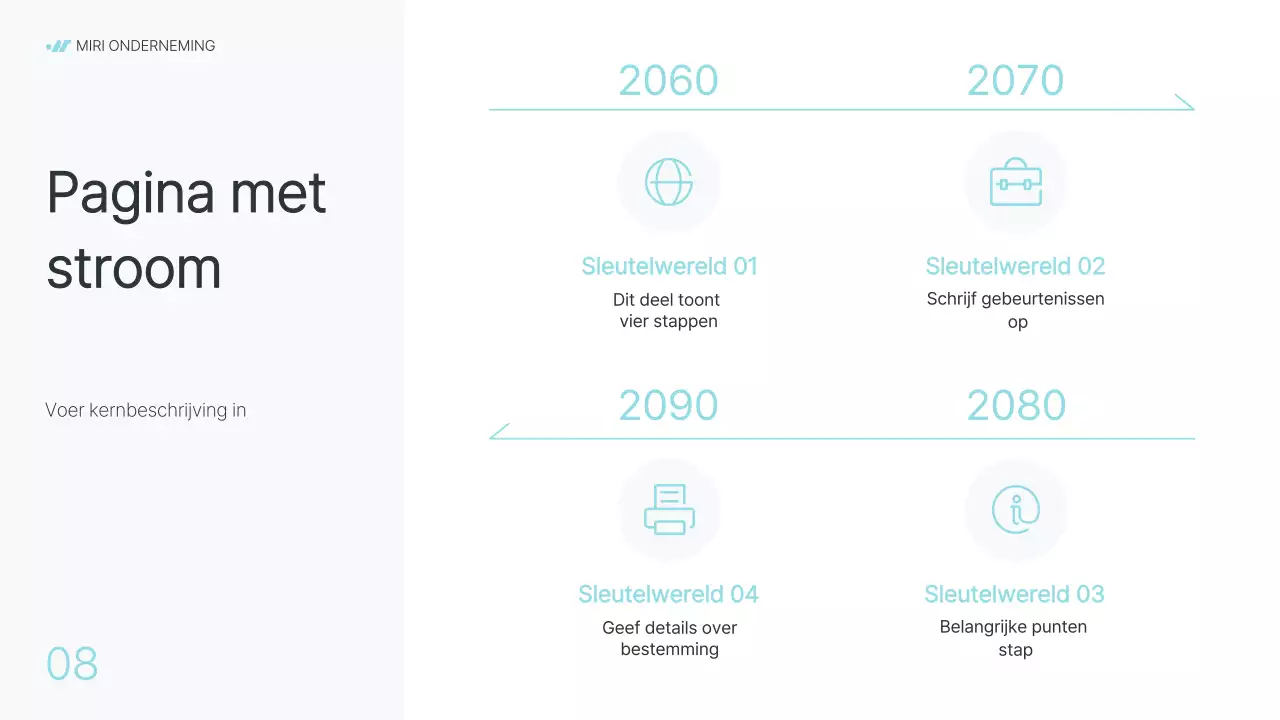 Modern bedrijfsrapport in grijs en lichtblauw