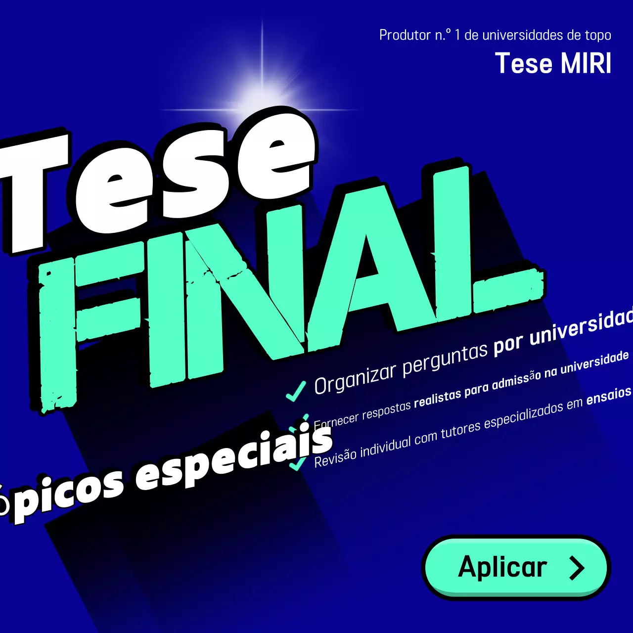 Promover anúncios educativos destacados a azul