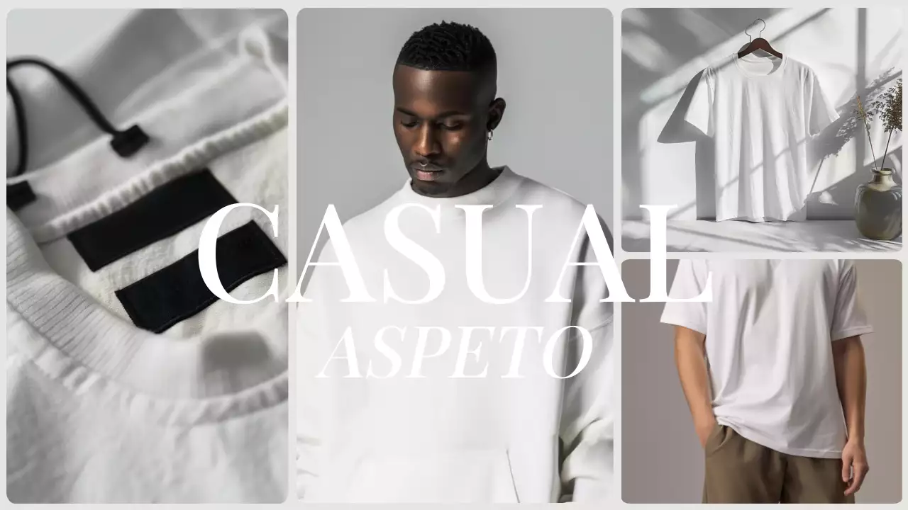 Anúncio de moda moderno branco