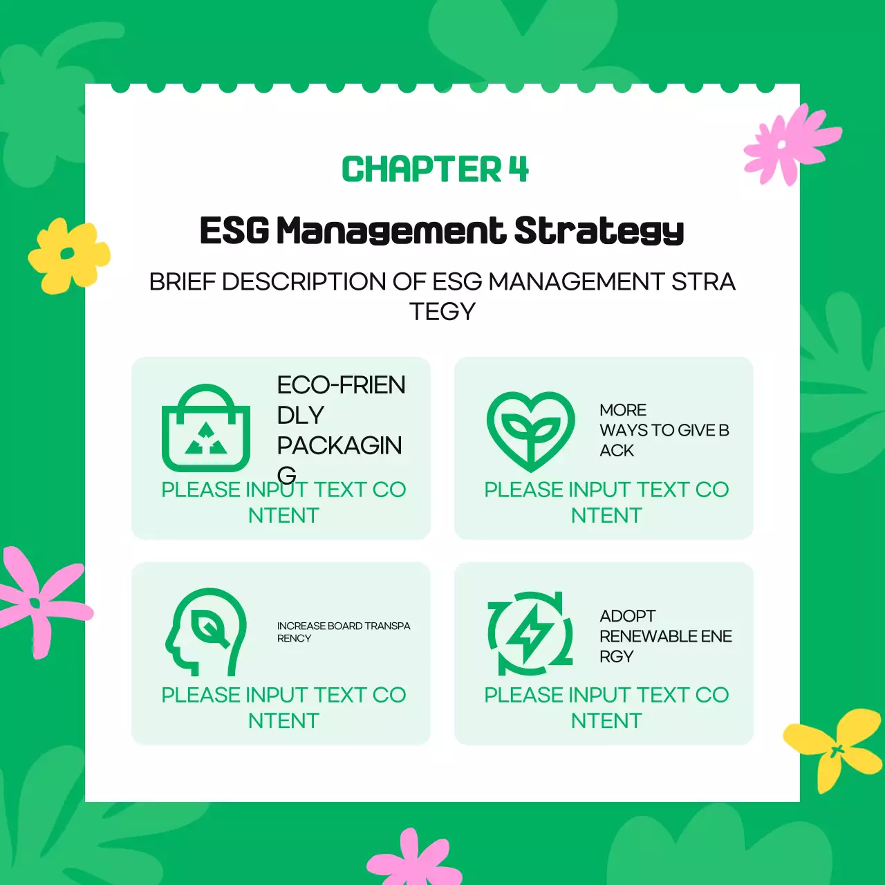 Campanha ambiental Green Simple