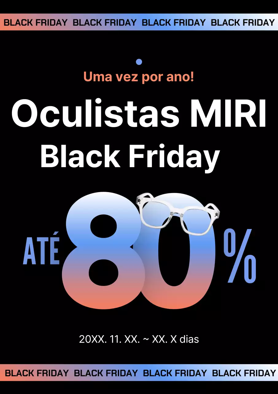 Oculistas Black Modern Black Friday