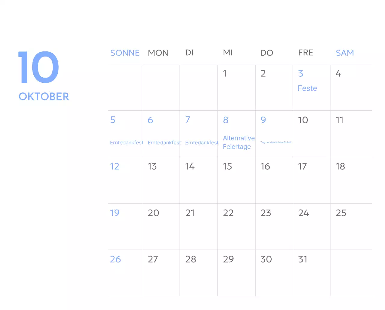 Foto-Zielverfolgungskalender mit einem Hauch von Blau