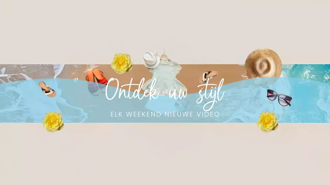 Beige Modern Fashion Guide YouTube Channel Art