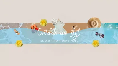 Beige Modern Fashion Guide YouTube Channel Art